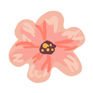 Pink Camo Flower Sticker