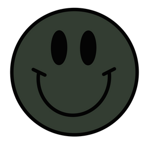 Smiley Green Sticker